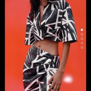 Zara Draped skirt and matching top